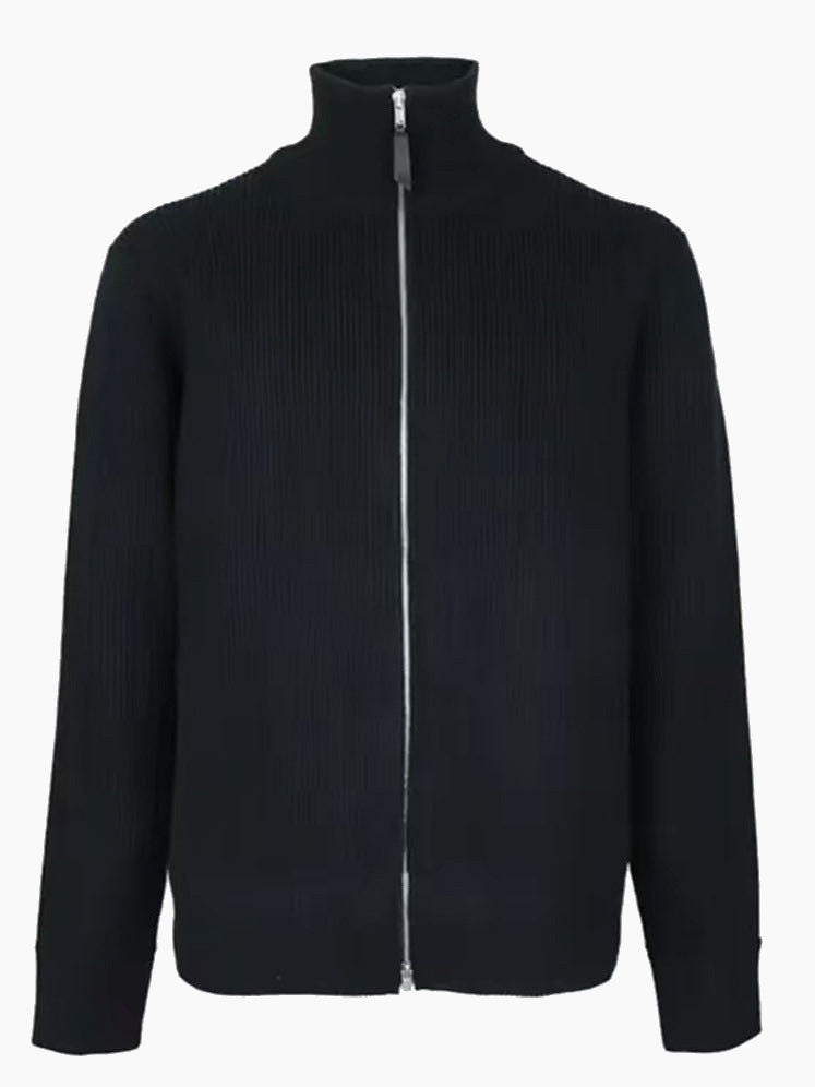 BELNAY Wide Rib Zip Cardigan