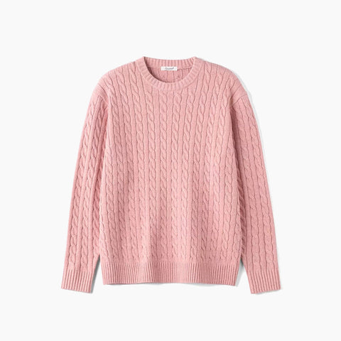 BELNAY Cable Crew Neck Sweater
