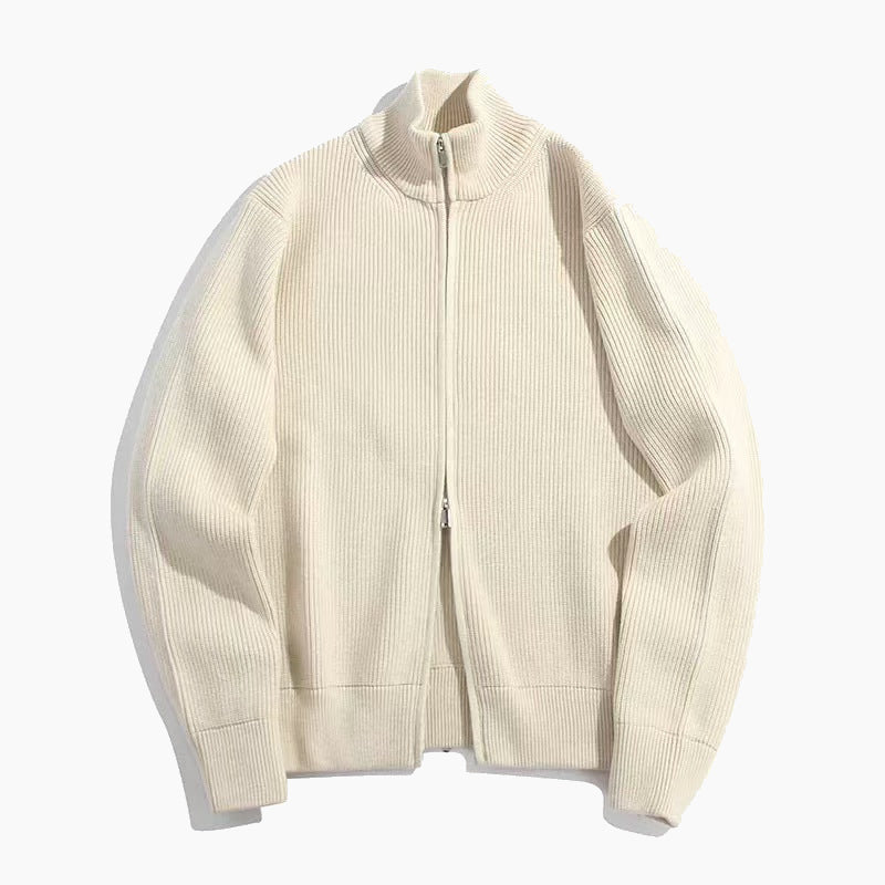 BELNAY Heavyweight Double Zip Cardigan