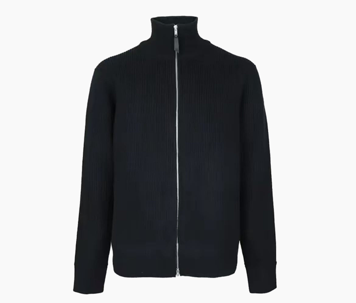BELNAY Wide Rib Zip Cardigan