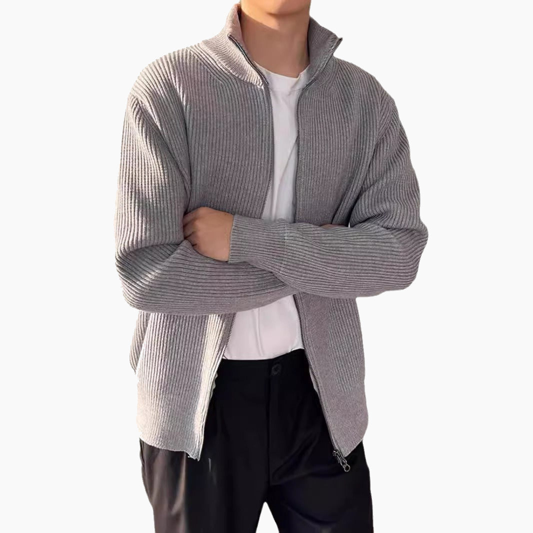 BELNAY Heavyweight Double Zip Cardigan