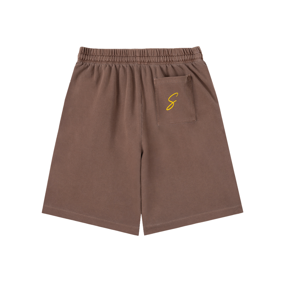 Vintage Wash Cotton Shorts