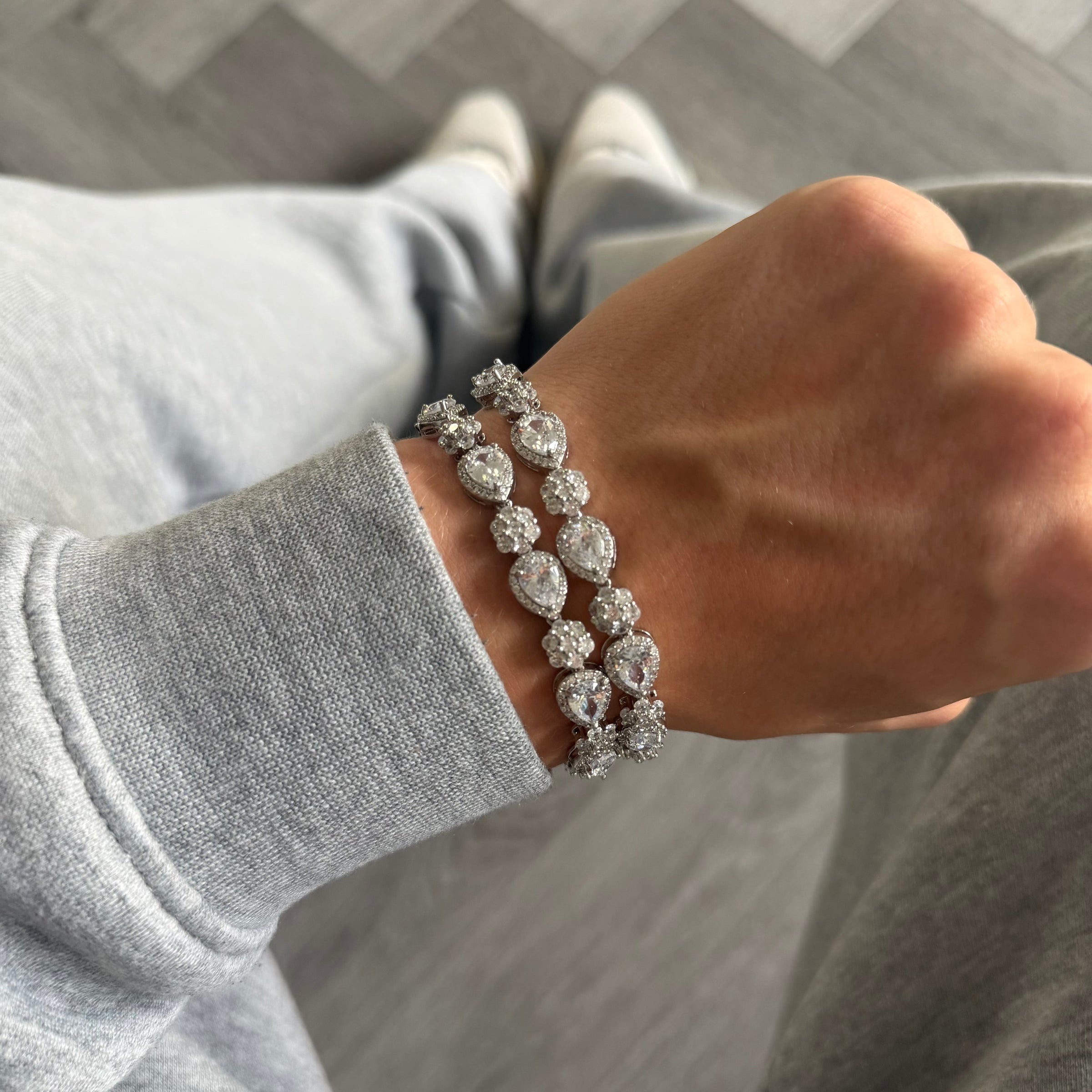 Cubic Teardrop Bracelet
