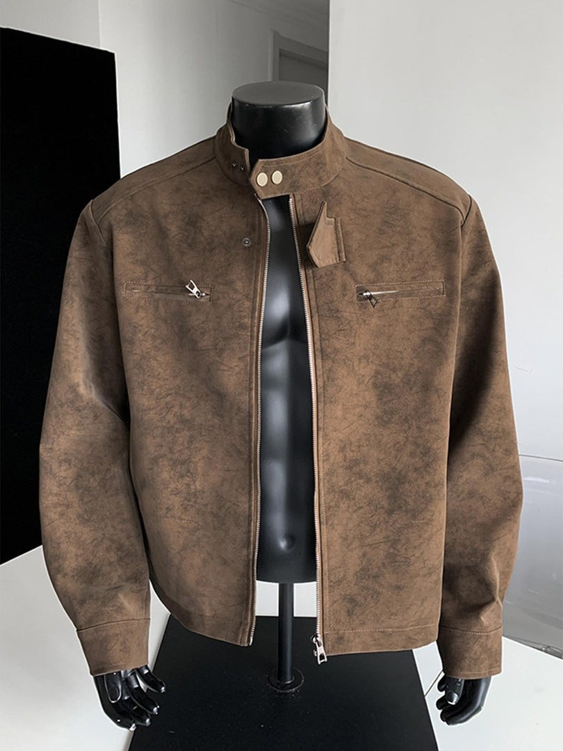 Suede Collar Jacket