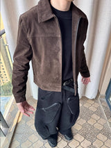 Cropped Suede Jacket