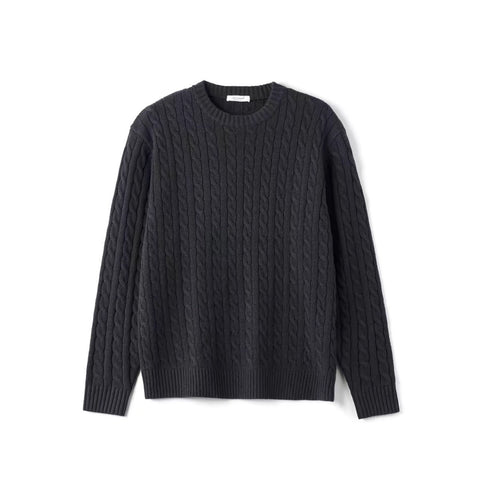 BELNAY Cable Crew Neck Sweater