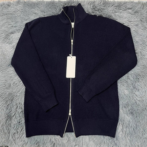 BELNAY Cotton Zip Cardigan