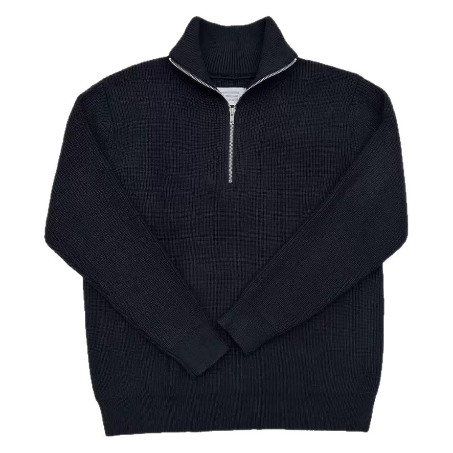 BELNAY High Collar Half-Zip Sweater