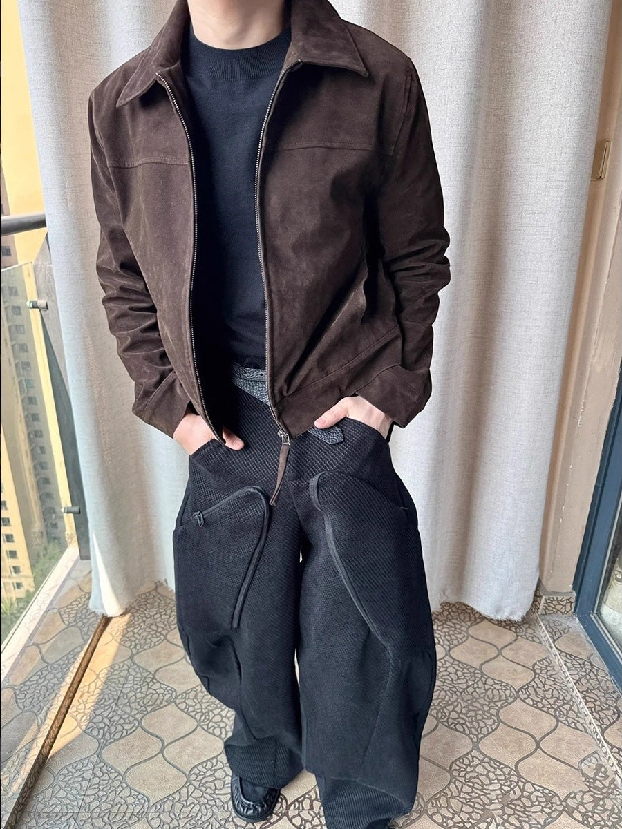 Cropped Suede Jacket