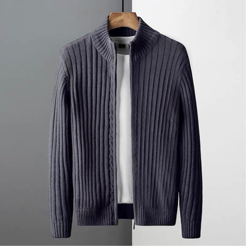BELNAY Cable Zip Cardigan