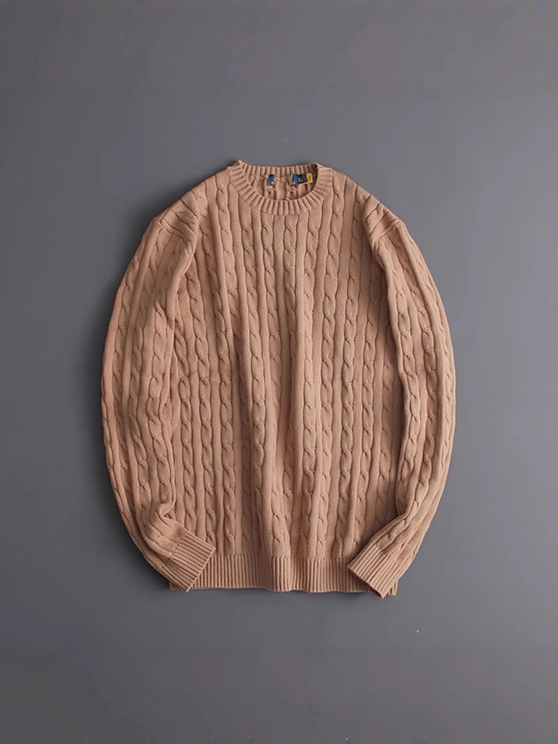 BELNAY Crest Cable Sweater