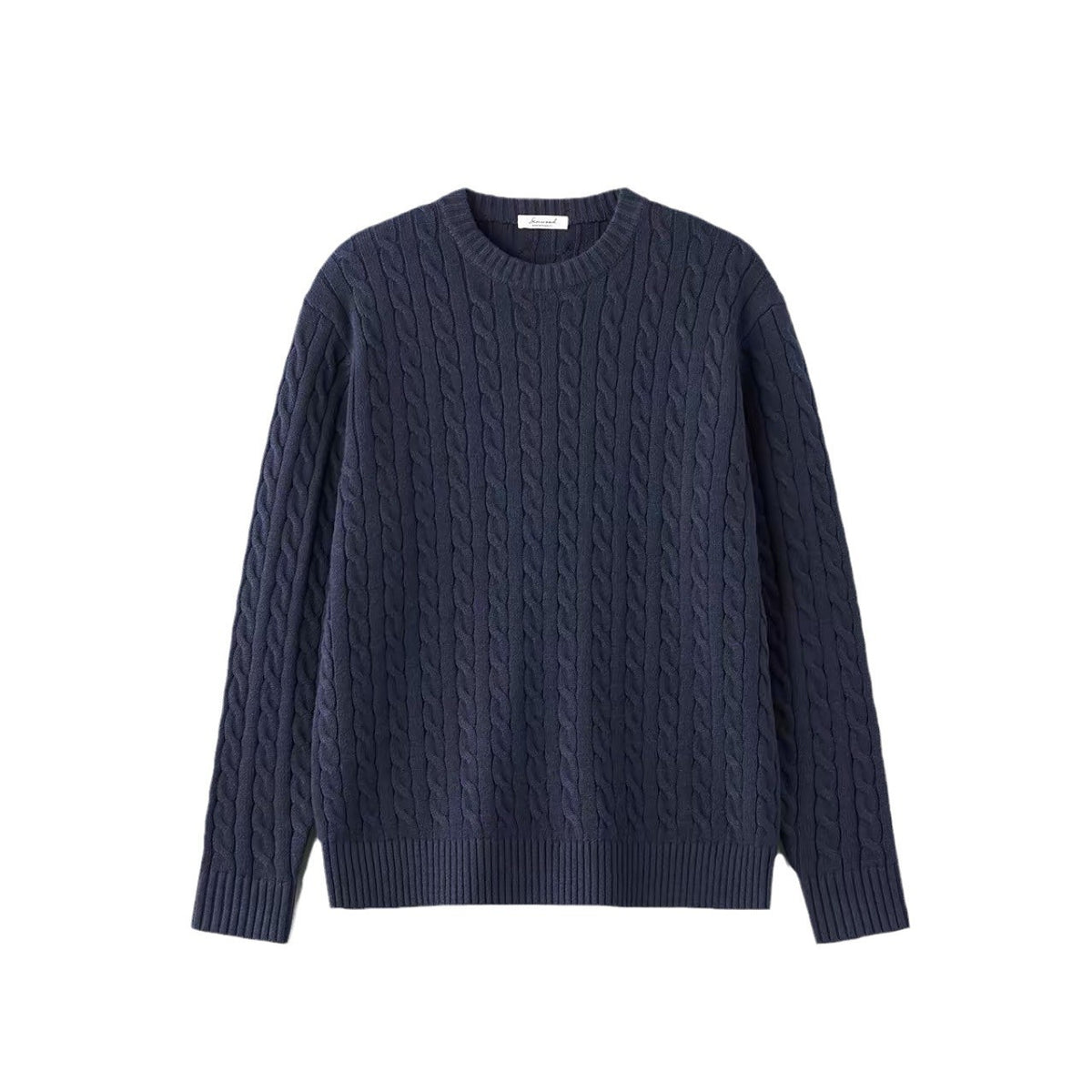 BELNAY Cable Crew Neck Sweater