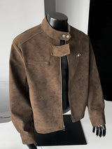 Suede Collar Jacket