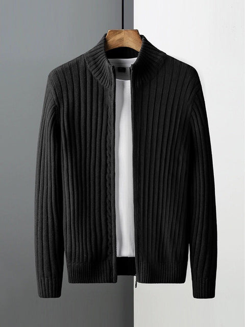 BELNAY Cable Zip Cardigan