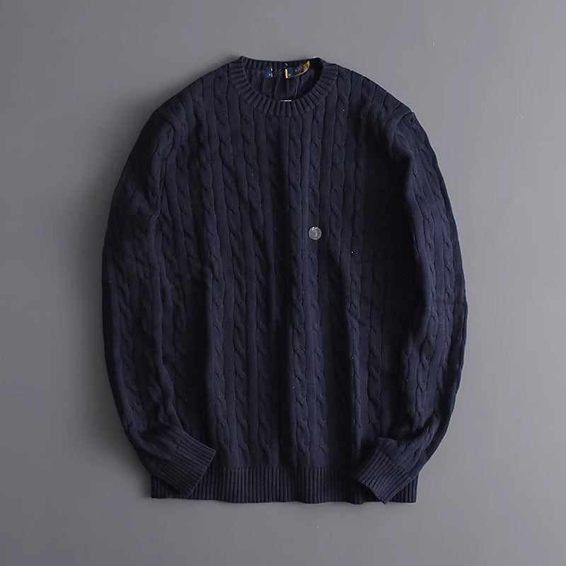 BELNAY Crest Cable Sweater
