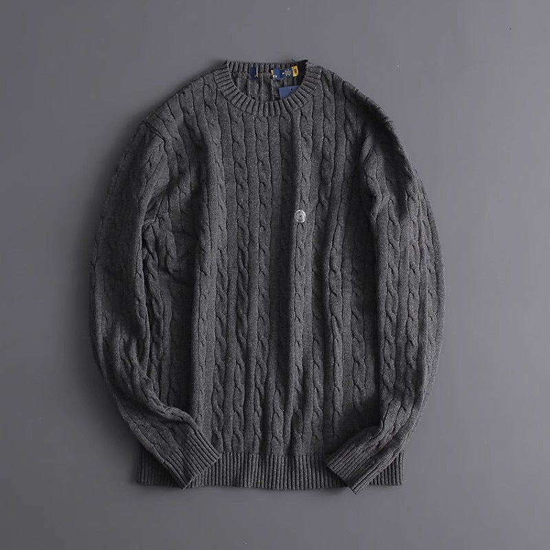 BELNAY Crest Cable Sweater
