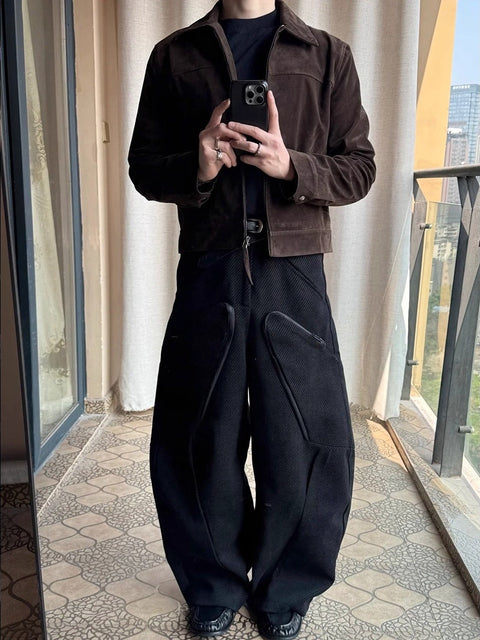 Cropped Suede Jacket
