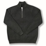 BELNAY High Collar Half-Zip Sweater