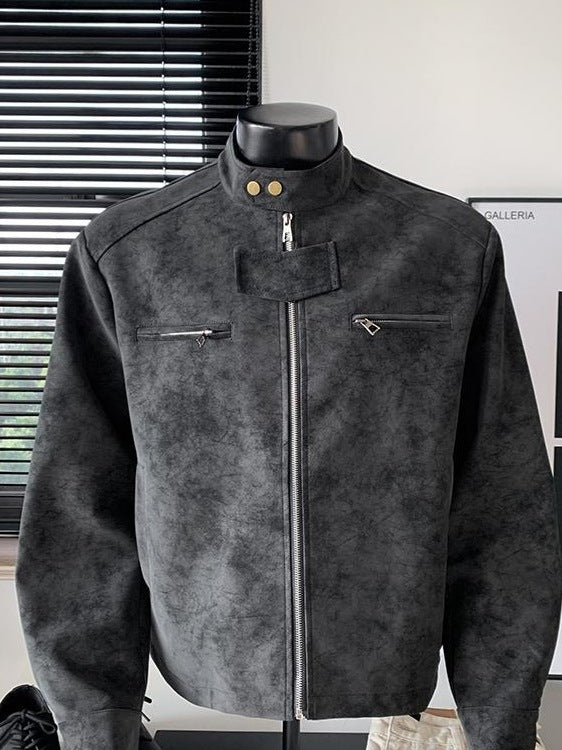 Suede Collar Jacket