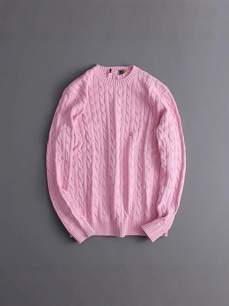 BELNAY Crest Cable Sweater