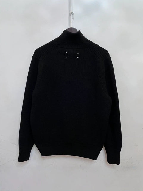 BELNAY Angled Hem Zip Cardigan