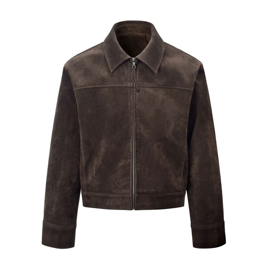 Cropped Suede Jacket