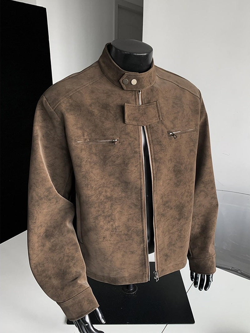 Suede Collar Jacket