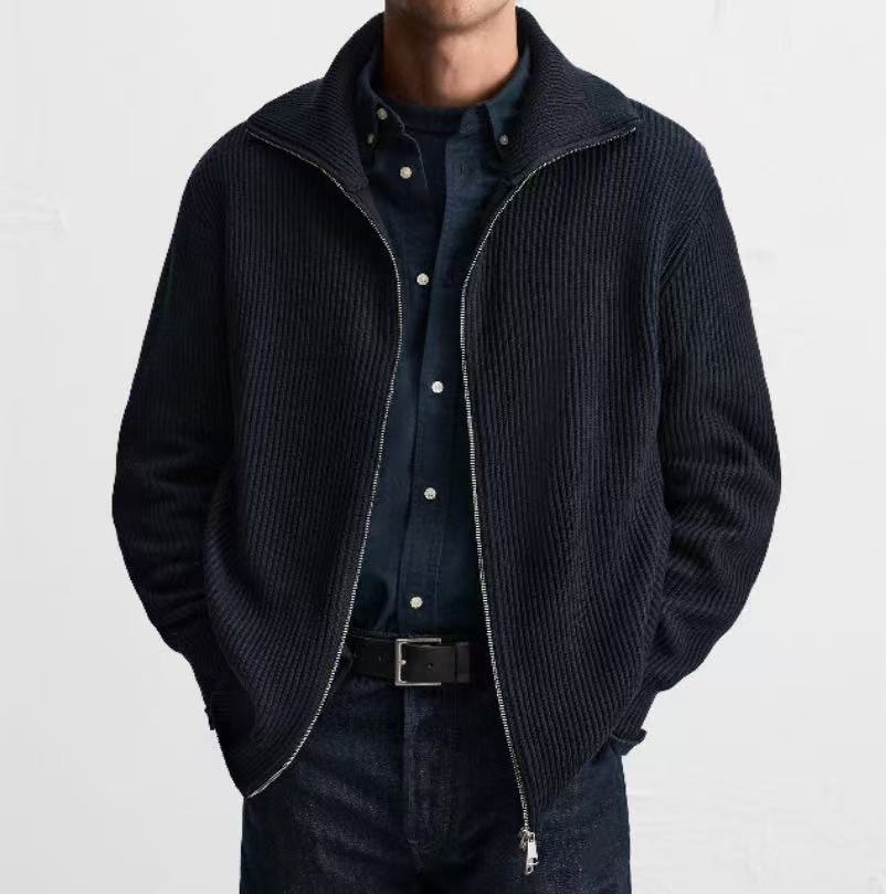 BELNAY Heavyweight Double Zip Cardigan