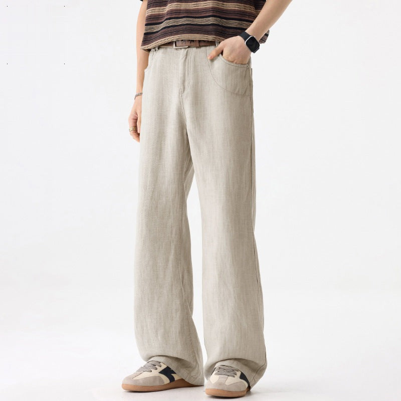 BELNAY Linen Flare Trouser