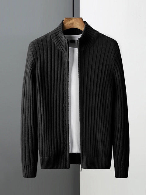 BELNAY Cable Zip Cardigan