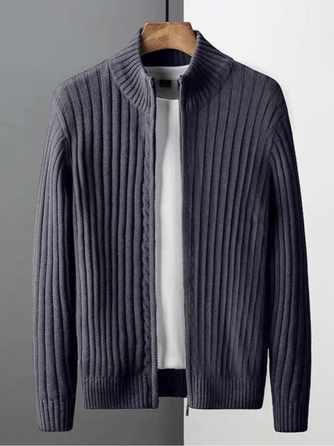 BELNAY Cable Zip Cardigan