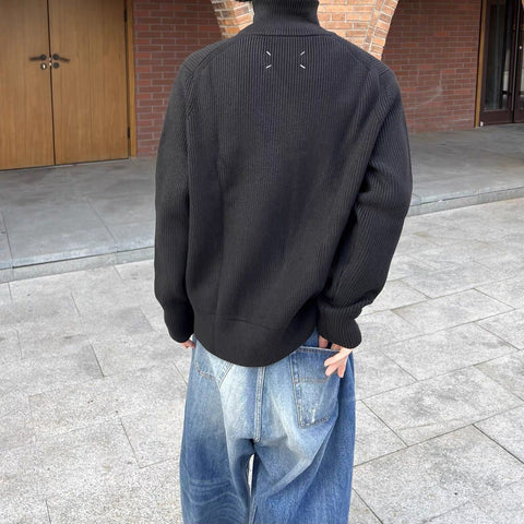 BELNAY Cotton Zip Cardigan