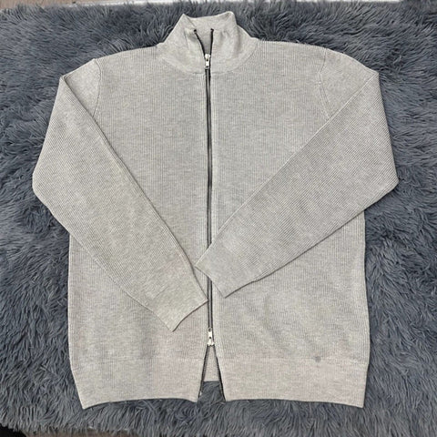 BELNAY Cotton Zip Cardigan