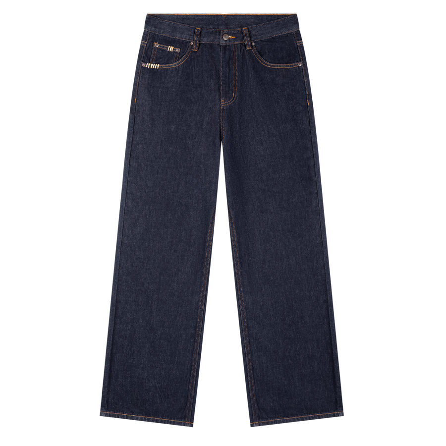 Straight Leg Denim Jeans