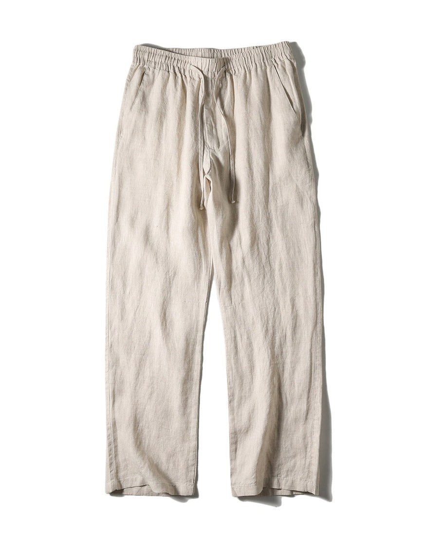 Straight hemp trouser, natural