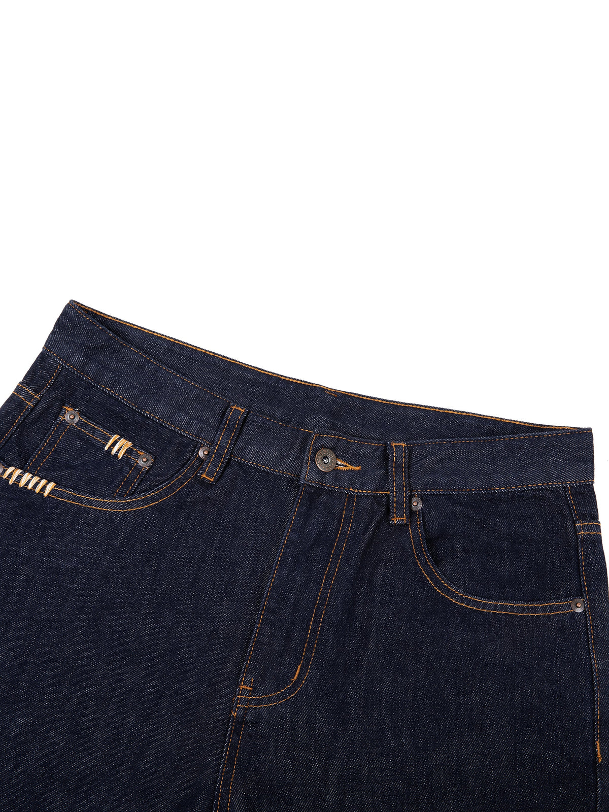 Straight Leg Denim Jeans
