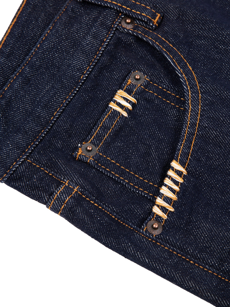 Straight Leg Denim Jeans