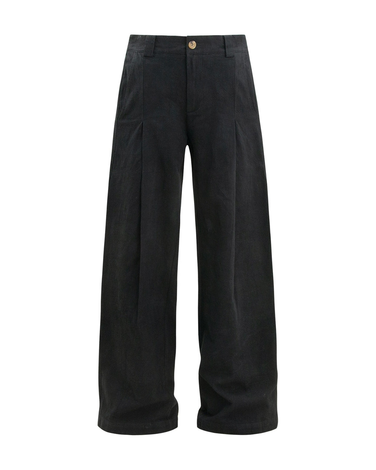 BELNAY Pleated Linen Trouser, front
