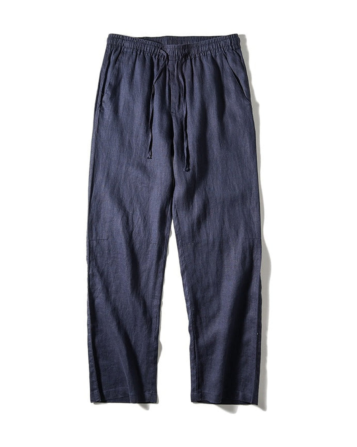Straight hemp trouser, navy